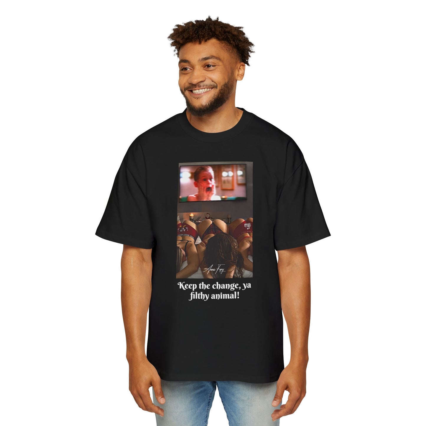 Anna Fury Exclusive Men’s Heavy Oversized Tee | Filthy animal