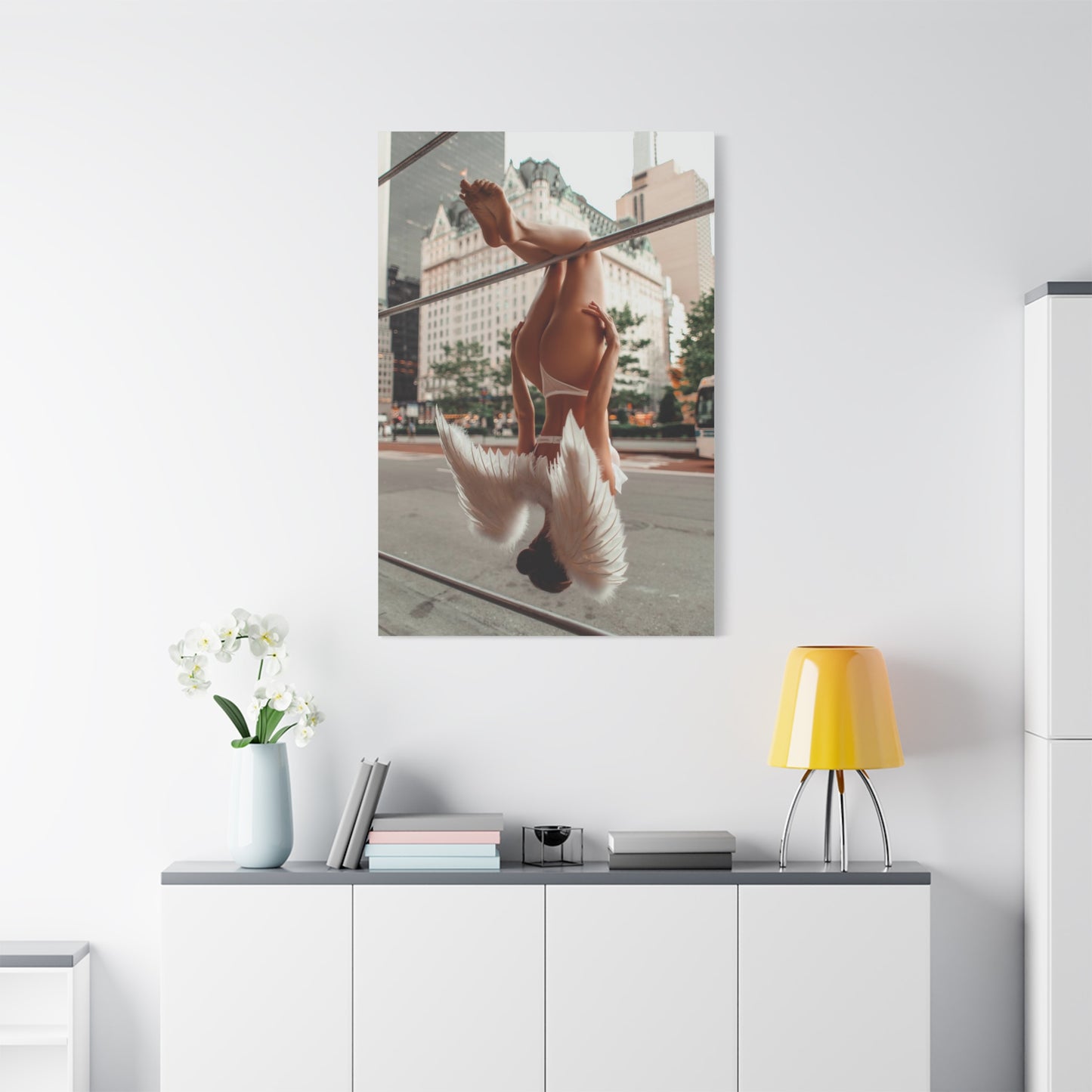 Hanging Angel - Anna Fury Canvas Collection