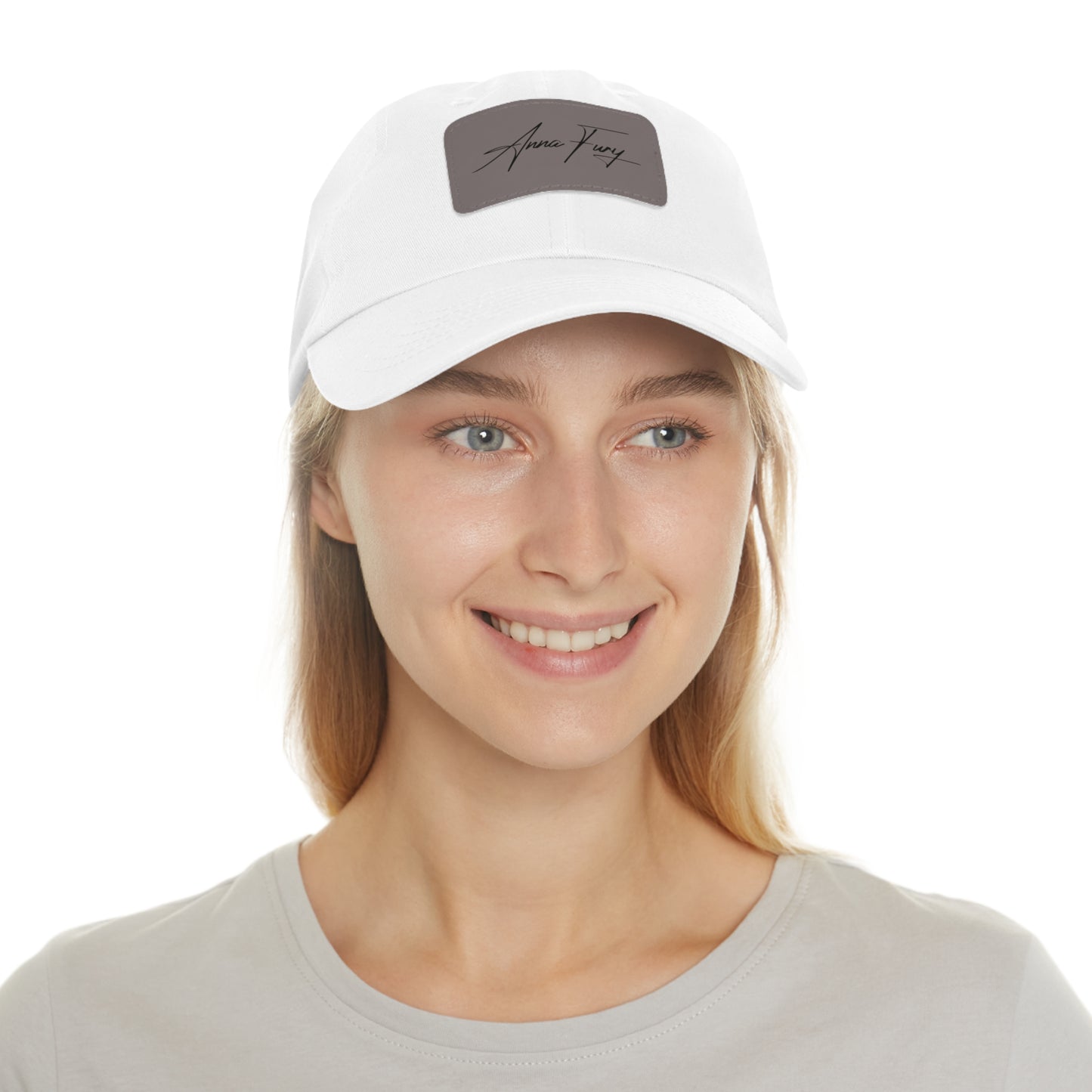 Anna Fury Exclusive Unisex Sexy Dad Cap with Leather Patch | SIgnature