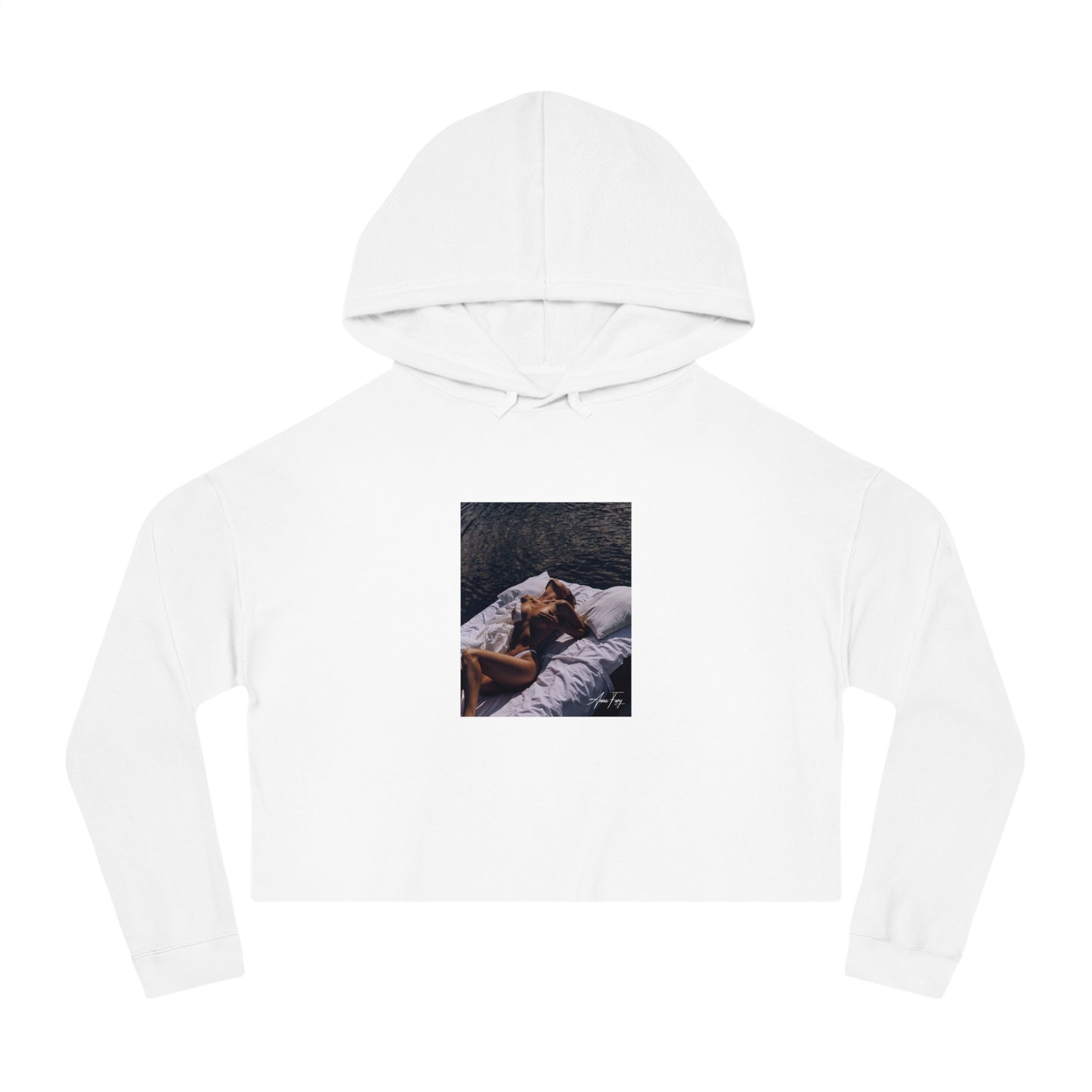 Anna Fury Exclusive Women's Cropped Hooded Sweatshirt | Lounging