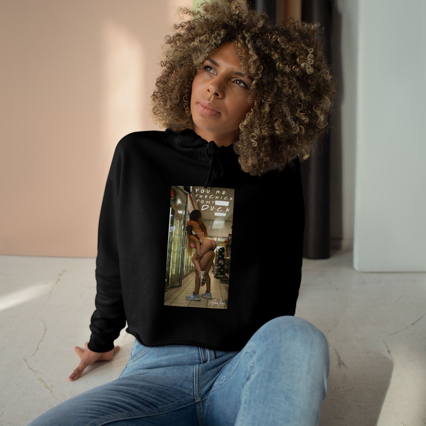 Anna Fury Exclusive Women's Crop Hoodie | YTCTMD