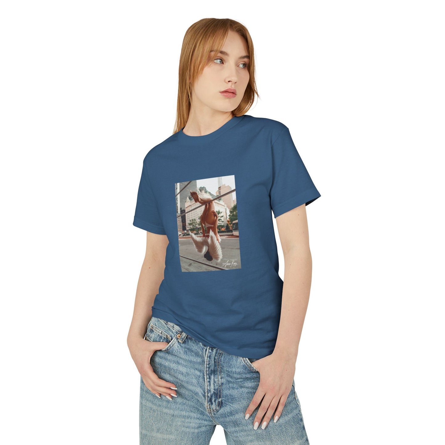Anna Fury Exclusive Unisex Heavyweight Cotton Tee | Hanging Angel