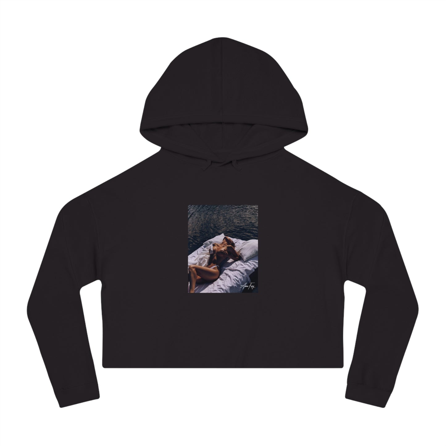 Anna Fury Exclusive Women's Cropped Hooded Sweatshirt | Lounging