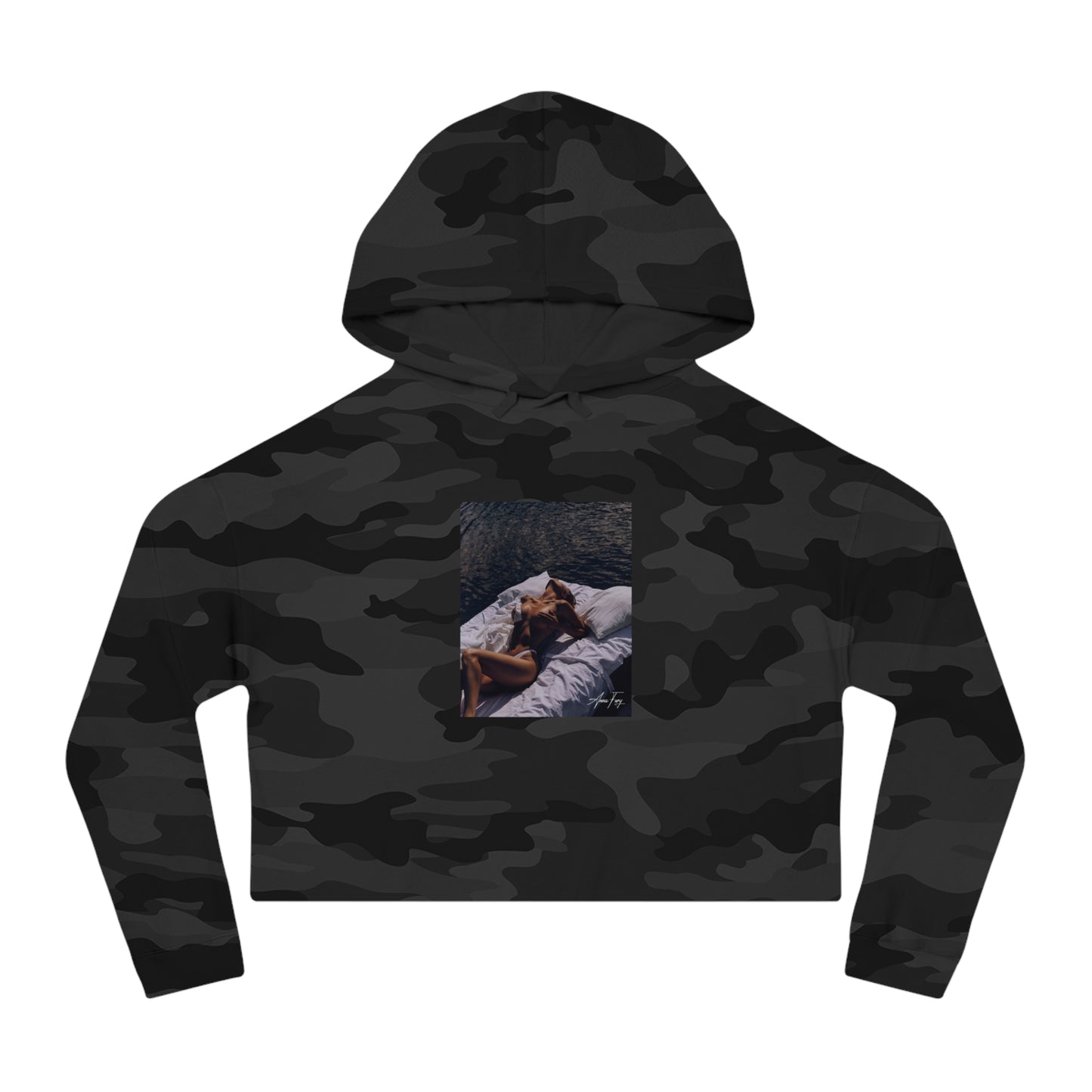 Anna Fury Exclusive Women's Cropped Hooded Sweatshirt | Lounging