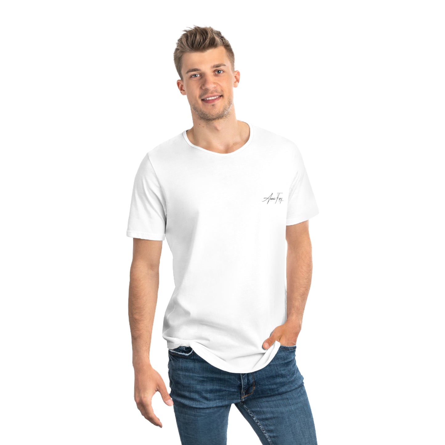 Anna Fury Exclusive Men’s Curved Hem Tee |