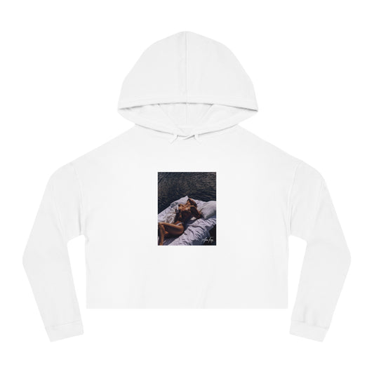 Anna Fury Exclusive Women's Cropped Hooded Sweatshirt | Lounging